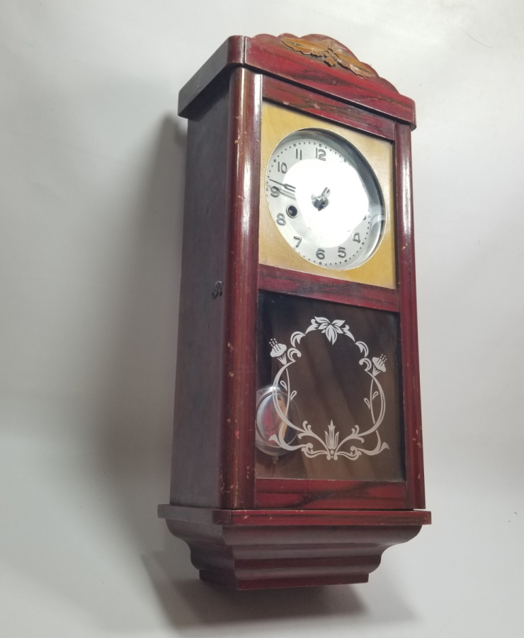 KURMALI ANTİKA DUVAR SAATİ