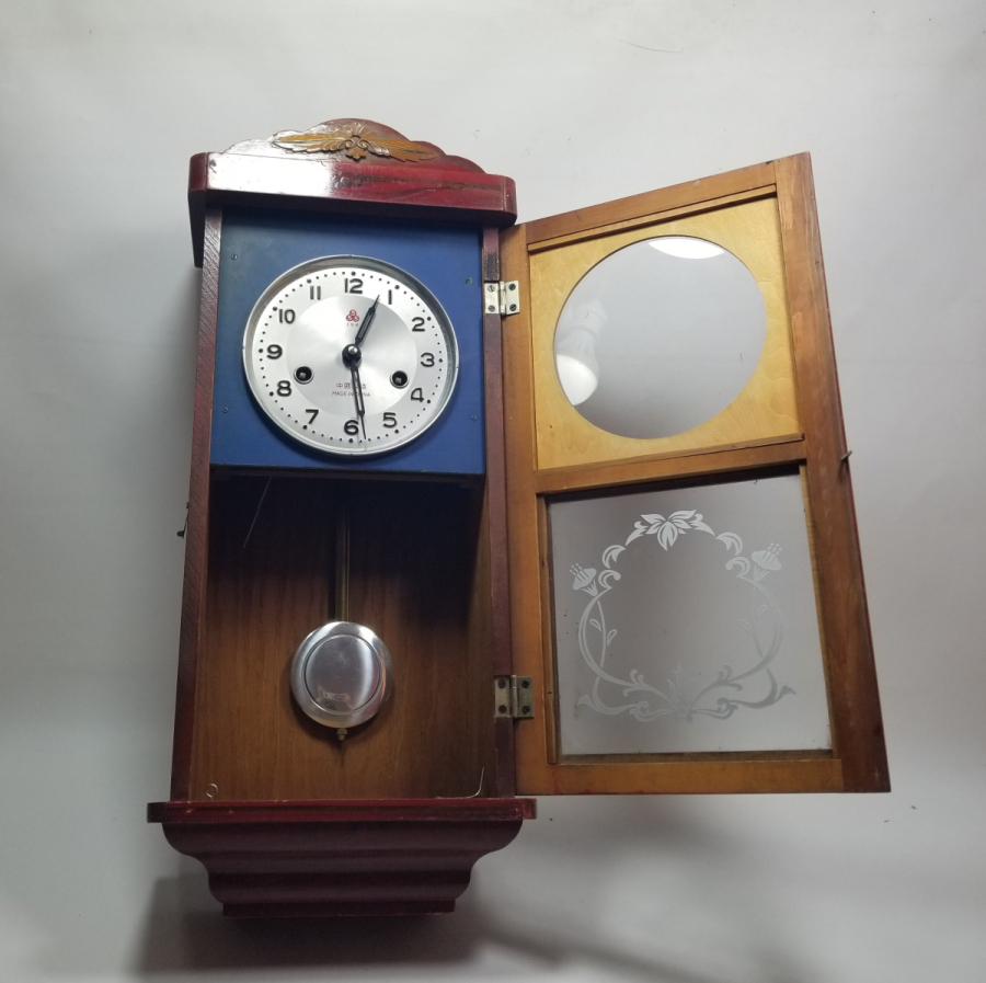 KURMALI ANTİKA DUVAR SAATİ