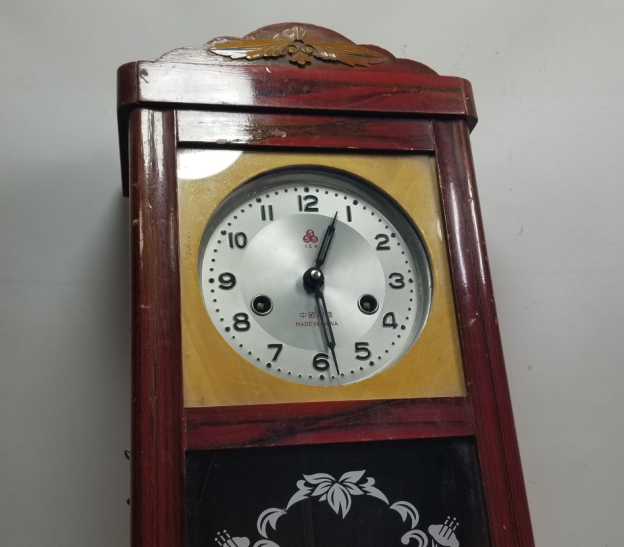 KURMALI ANTİKA DUVAR SAATİ