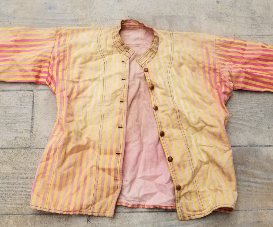 OSMANLI DÖNEMİ EL DOKUMA DÜĞMELİ KADIN GÖĞNEYİ