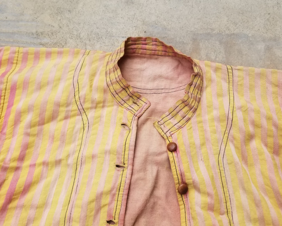 OSMANLI DÖNEMİ EL DOKUMA DÜĞMELİ KADIN GÖĞNEYİ