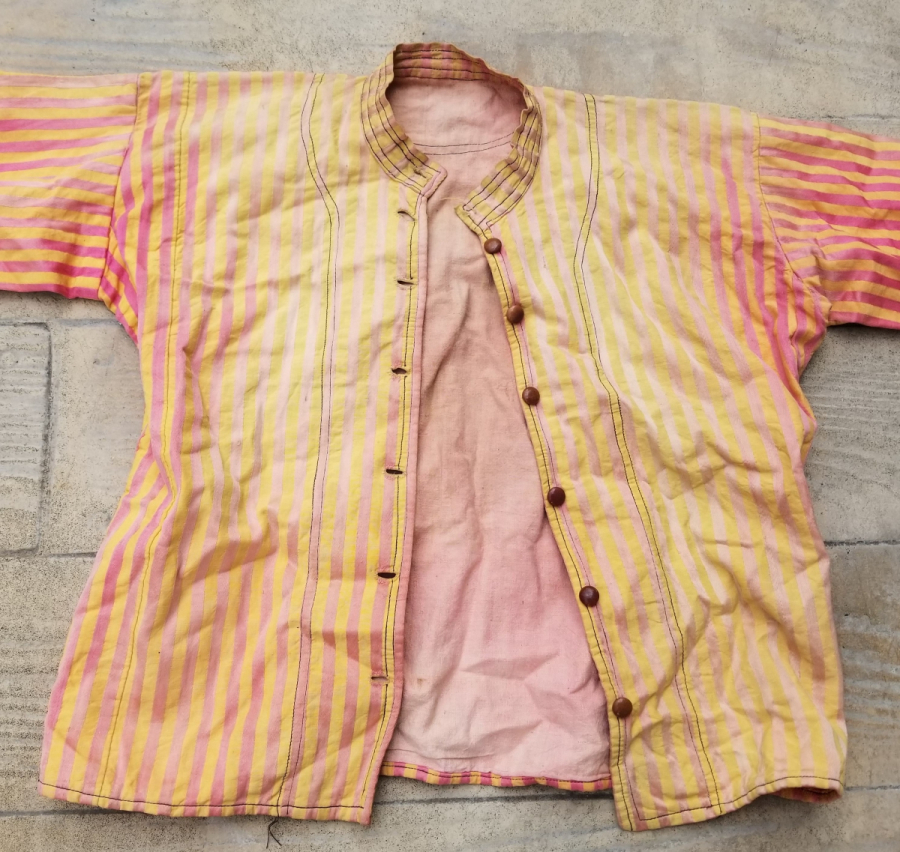 OSMANLI DÖNEMİ EL DOKUMA DÜĞMELİ KADIN GÖĞNEYİ