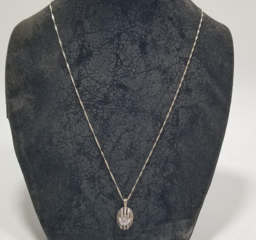 GÜMÜŞ ZİNCİRLİ MARGAZİT TAŞLI KOLYE UCU