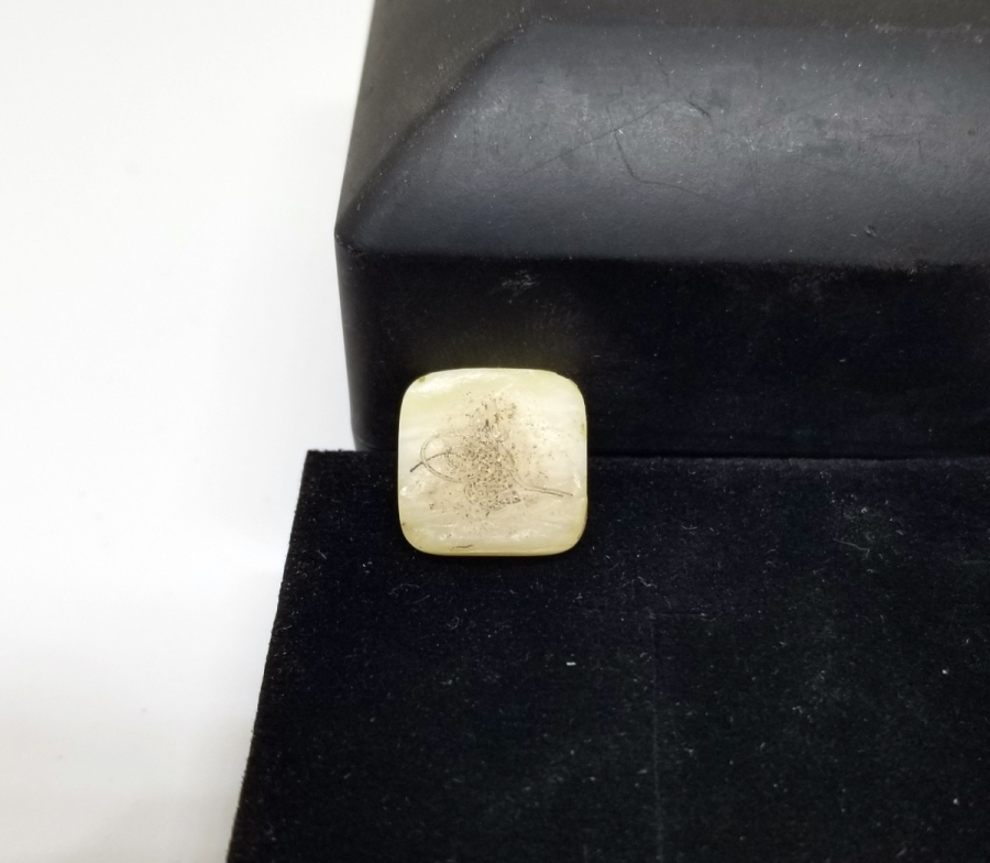 ABDÜLHAMİD HAN'IN TUĞRASI BULUNAN OSMANLI DÖNEMİ NADİR YÜZÜK KAŞI