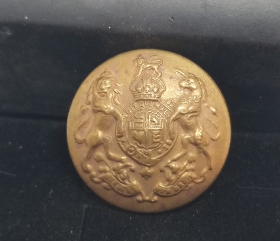 1. DÜNYA SAVAŞI DÖNEMİ İNGİLİZ SUBAY CEKET DÜĞMESİ