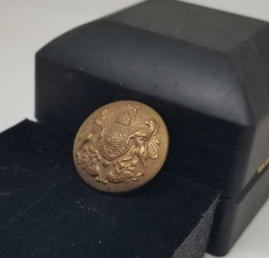 1. DÜNYA SAVAŞI DÖNEMİ İNGİLİZ SUBAY CEKET DÜĞMESİ