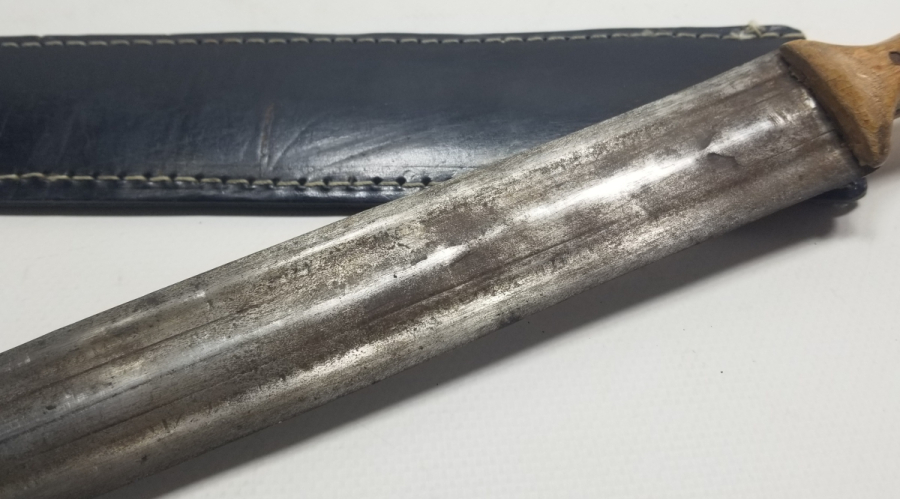 ÜZERİNDE YENİÇERİ ESNAF REMİZLERİ BULUNAN OSMANLI DÖNEMİ BÜYÜK BOY NADİR KAMA