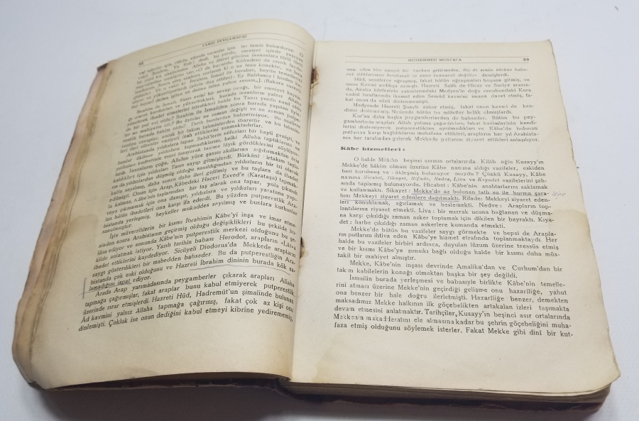 1945 BASKI ÇOK NADİR TANRI BUYRUĞU - TÜRKÇE MUHAMMEDİYE