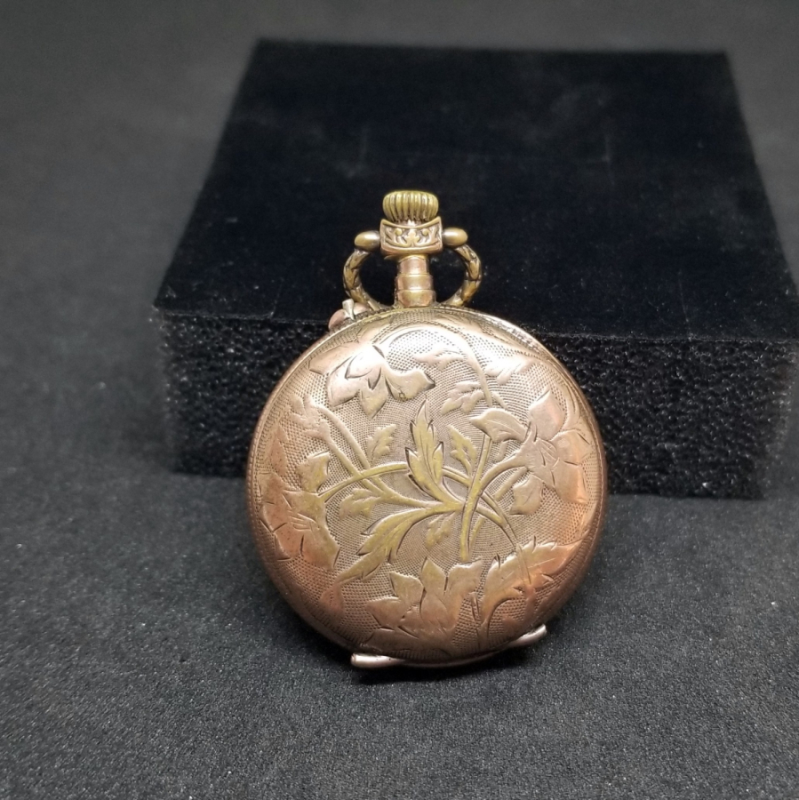 NADİR TİPTE ALTIN KAPLAMA ANTİKA CEP SAATİ