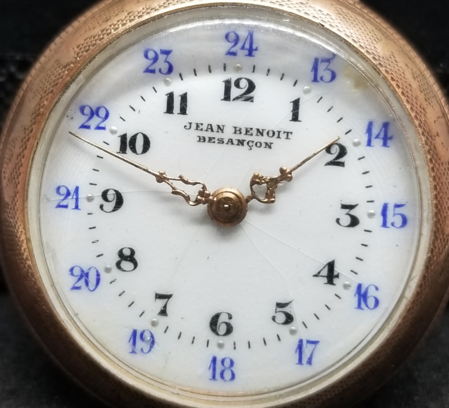 NADİR TİPTE ALTIN KAPLAMA ANTİKA CEP SAATİ