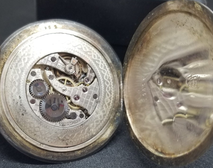 NADİR TİPTE GÜMÜŞ KASA ANTİKA CEP SAATİ