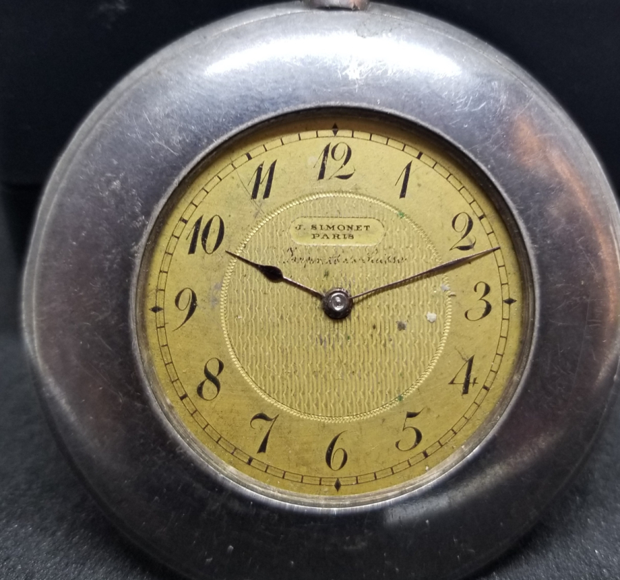 NADİR TİPTE GÜMÜŞ KASA ANTİKA CEP SAATİ