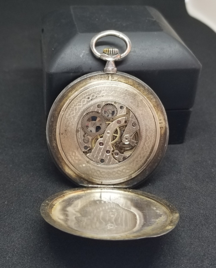 NADİR TİPTE GÜMÜŞ KASA ANTİKA CEP SAATİ