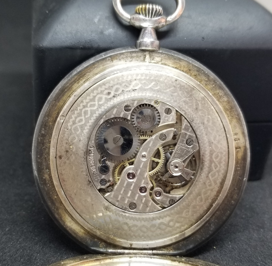 NADİR TİPTE GÜMÜŞ KASA ANTİKA CEP SAATİ