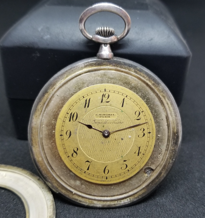 NADİR TİPTE GÜMÜŞ KASA ANTİKA CEP SAATİ