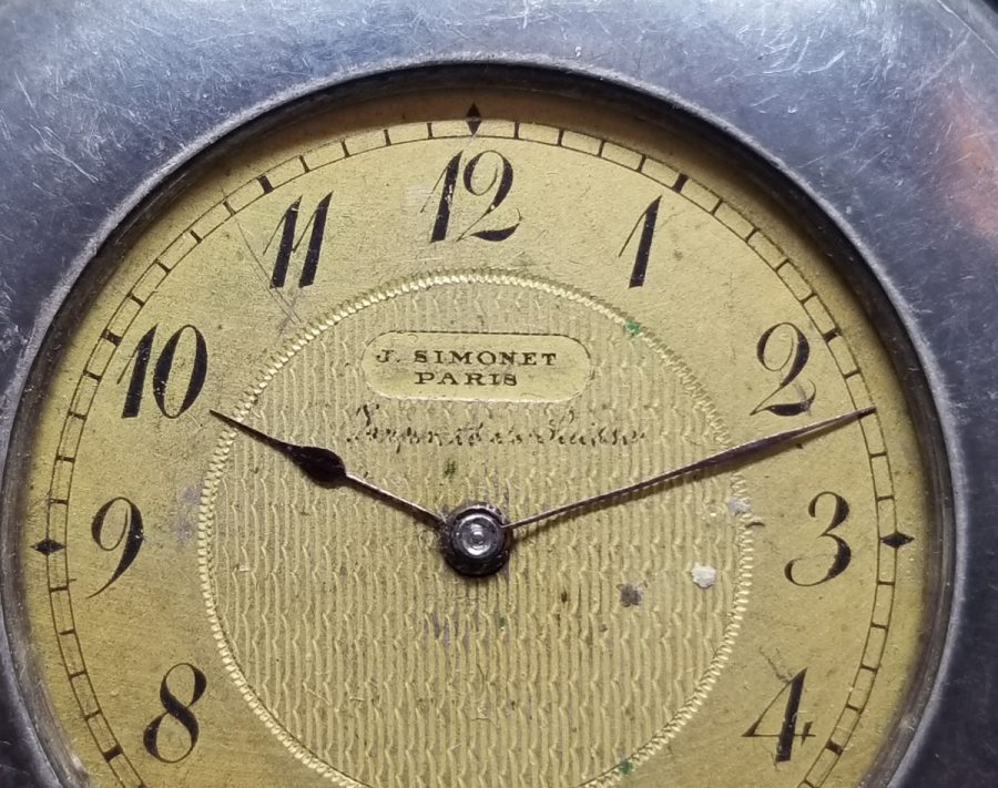 NADİR TİPTE GÜMÜŞ KASA ANTİKA CEP SAATİ