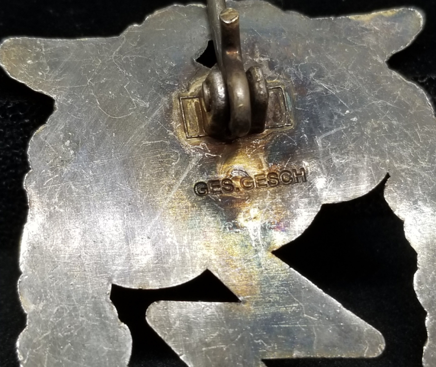 2. DÜNYA SAVAŞI DÖNEMİ NADİR GÜMÜŞ NAZİ HAVACI SUBAY BRÖVESİ