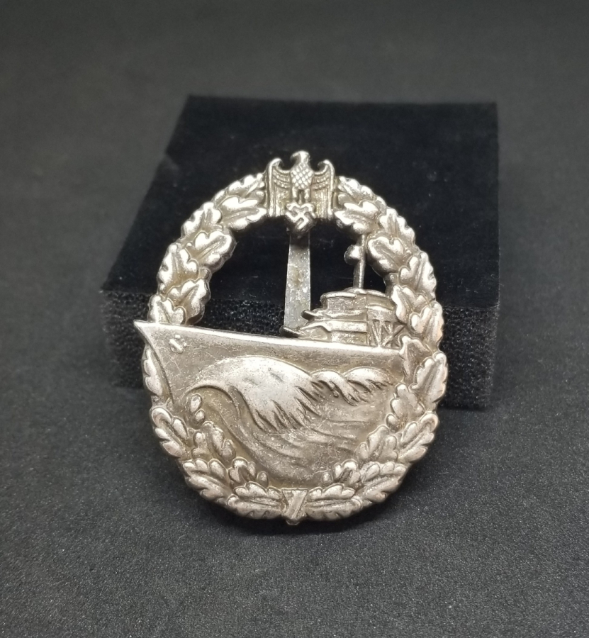 2. DÜNYA SAVAŞI DÖNEMİ NADİR GÜMÜŞ NAZİ DENİZCİ SUBAY BRÖVESİ