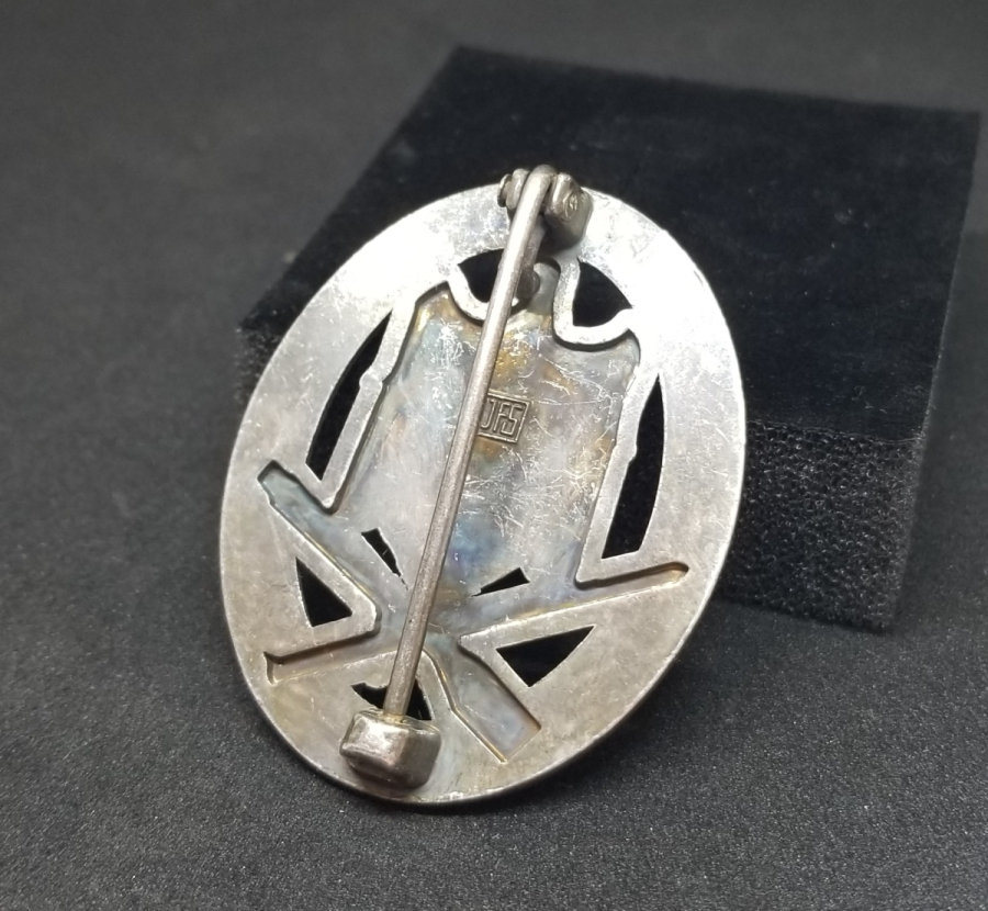 2. DÜNYA SAVAŞI DÖNEMİ NADİR GÜMÜŞ NAZİ SUBAY BRÖVESİ