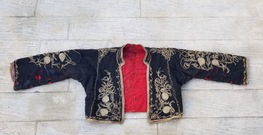 GÜMÜŞ SIRMA İŞÇİLİKLİ OSMANLI DÖNEMİ ÇUHA GELİN CEPKENİ