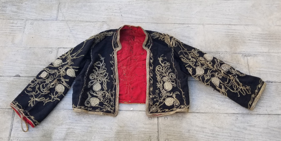 GÜMÜŞ SIRMA İŞÇİLİKLİ OSMANLI DÖNEMİ ÇUHA GELİN CEPKENİ