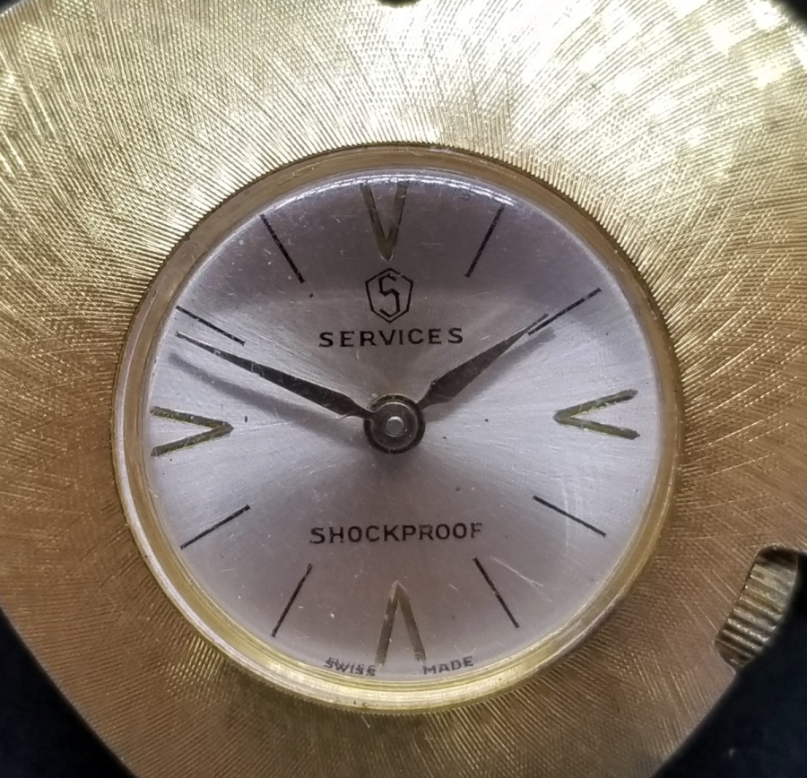 KALP FORMLU ALTIN KAPLAMA KURMALI ANTİKA KOLYE SAAT