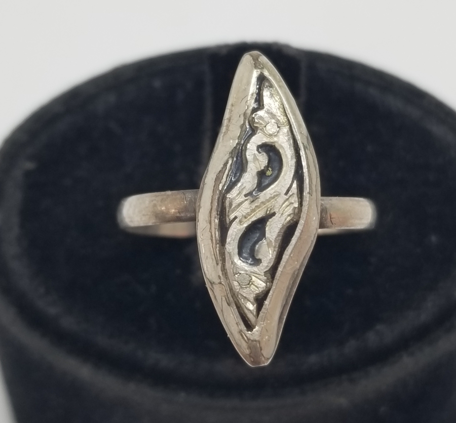 OSMANLI DÖNEMİ EL YAPIMI OLTU TAŞLI ÖZEL YAPIM GÜMÜŞ YÜZÜK