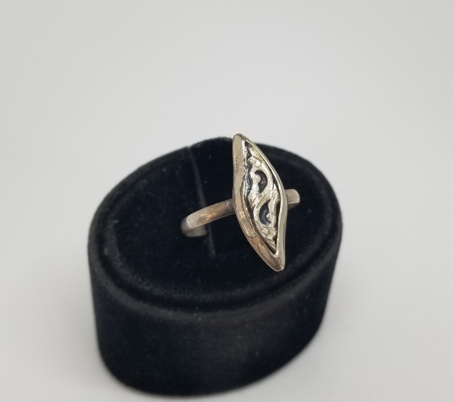 OSMANLI DÖNEMİ EL YAPIMI OLTU TAŞLI ÖZEL YAPIM GÜMÜŞ YÜZÜK