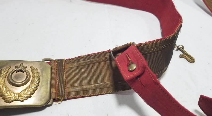 SIRMA İŞÇİLİKLİ TAM TAKIM OSMANLI SUBAY KEMERİ