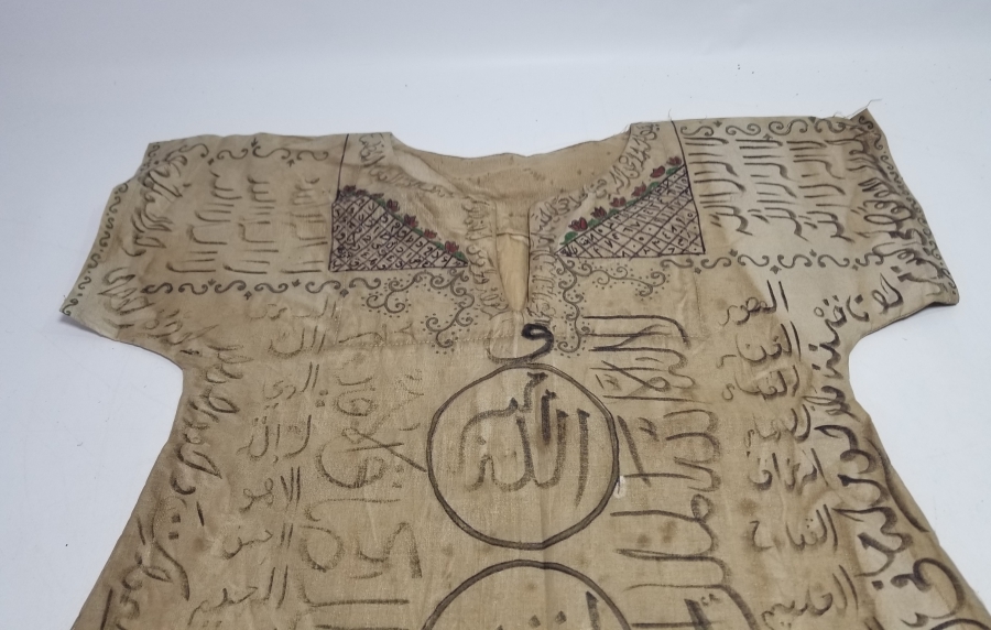 EL YAPIMI - EL YAZMA ANTİKA DUALI GÖMLEK