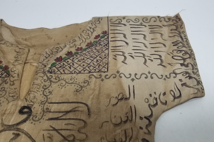 EL YAPIMI - EL YAZMA ANTİKA DUALI GÖMLEK