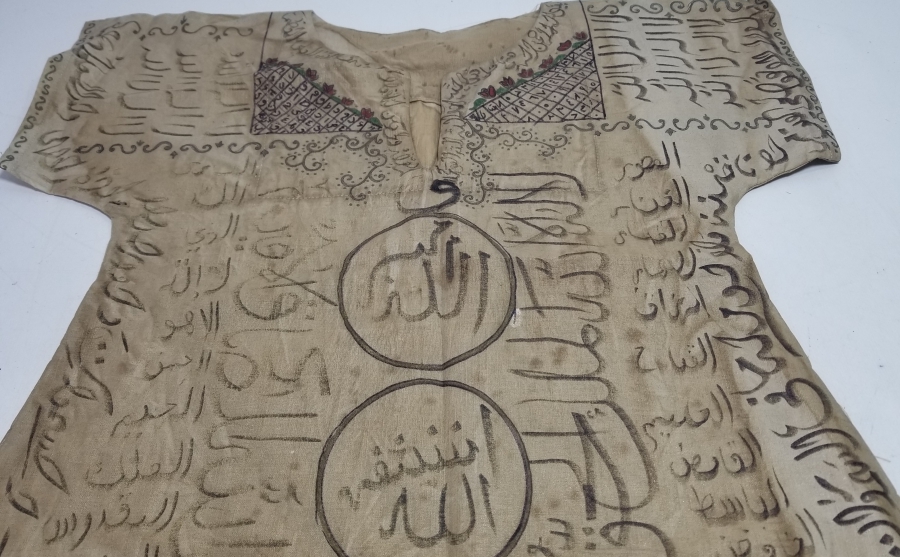 EL YAPIMI - EL YAZMA ANTİKA DUALI GÖMLEK