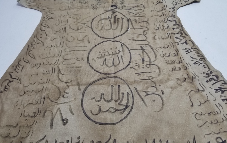 EL YAPIMI - EL YAZMA ANTİKA DUALI GÖMLEK