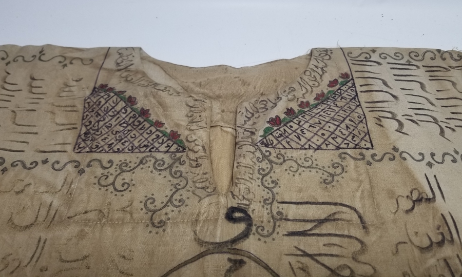 EL YAPIMI - EL YAZMA ANTİKA DUALI GÖMLEK