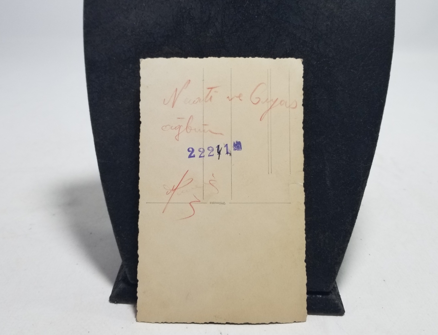 ÜZERİ İMZALI ANTİKA SUBAY FOTOĞRAFI