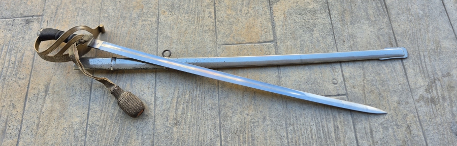 İGUANA DERİSİ SAPLI ÇOK NADİR 1. DÜNYA SAVAŞI DÖNEMİ AVUSTURYA - MACARİSTAN SUBAY KILICI