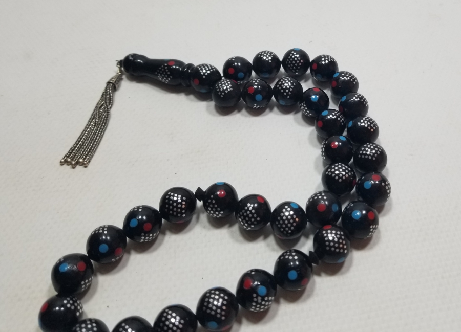 ÜZERİ İŞLEMELİ ANTİKA 33LÜ TESPİH