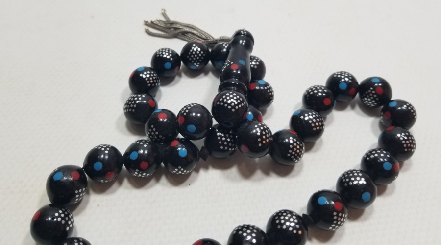 ÜZERİ İŞLEMELİ ANTİKA 33LÜ TESPİH