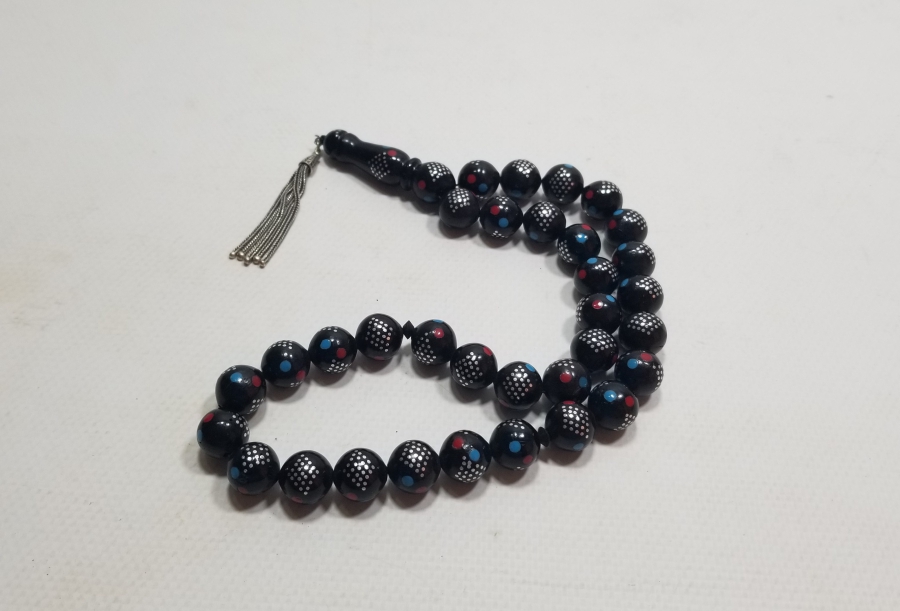 ÜZERİ İŞLEMELİ ANTİKA 33LÜ TESPİH