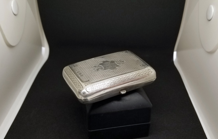 KALEM VE AZNAVUR İŞÇİLİKLİ ANTİKA RUS TÜTÜN TABAKASI