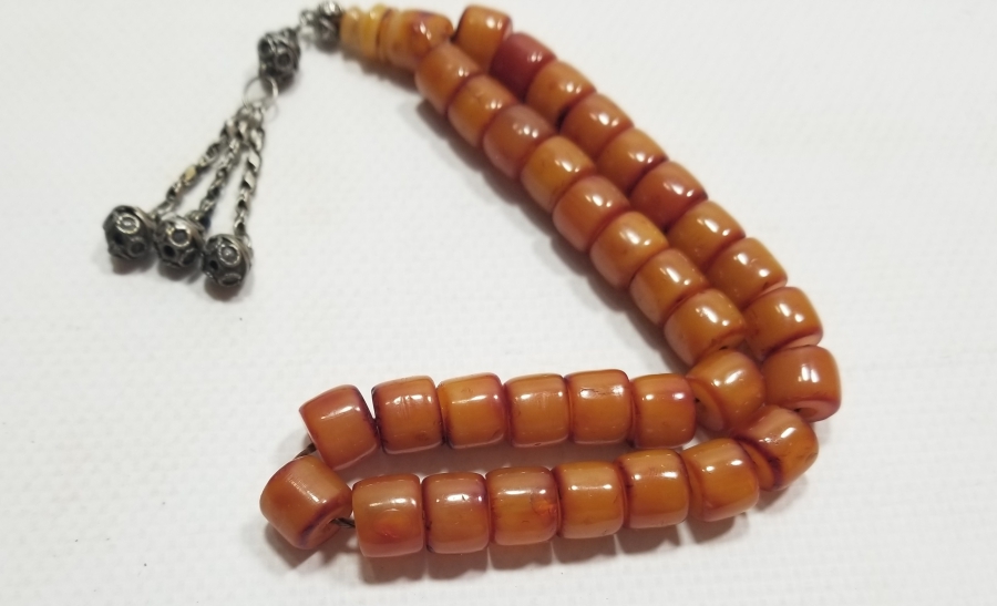 ORİJİNAL PÜSKÜLÜYLE OSMANLI DÖNEMİ MİSKEVİ BAĞA TESPİH