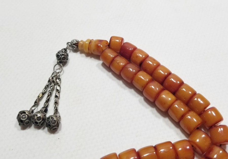 ORİJİNAL PÜSKÜLÜYLE OSMANLI DÖNEMİ MİSKEVİ BAĞA TESPİH