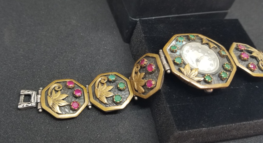 ANTİKA GÜMÜŞ KOL SAATİ