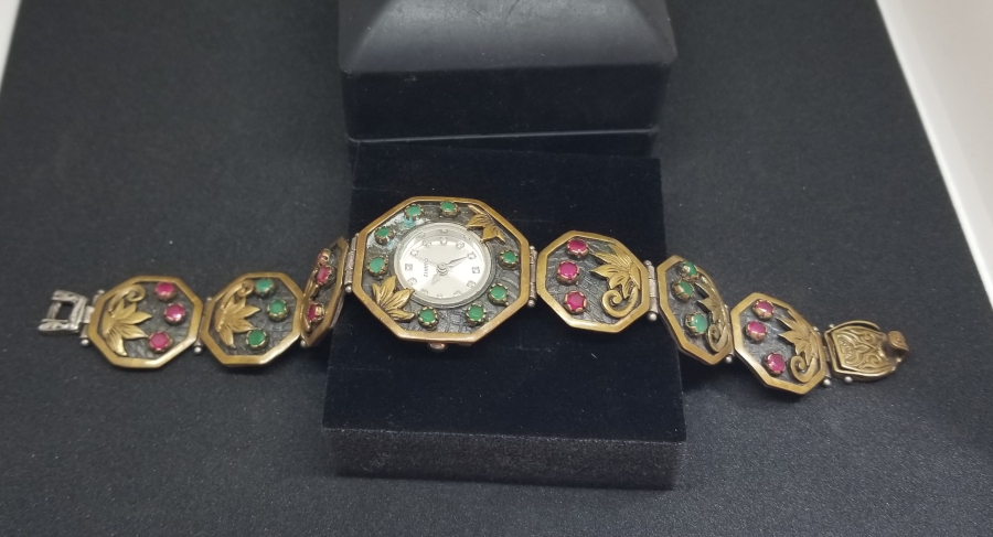 ANTİKA GÜMÜŞ KOL SAATİ