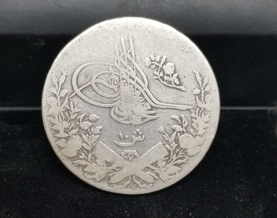 MEHMET REŞAT DÖNEMİ GÜMÜŞ MISIR 10 KURUŞ