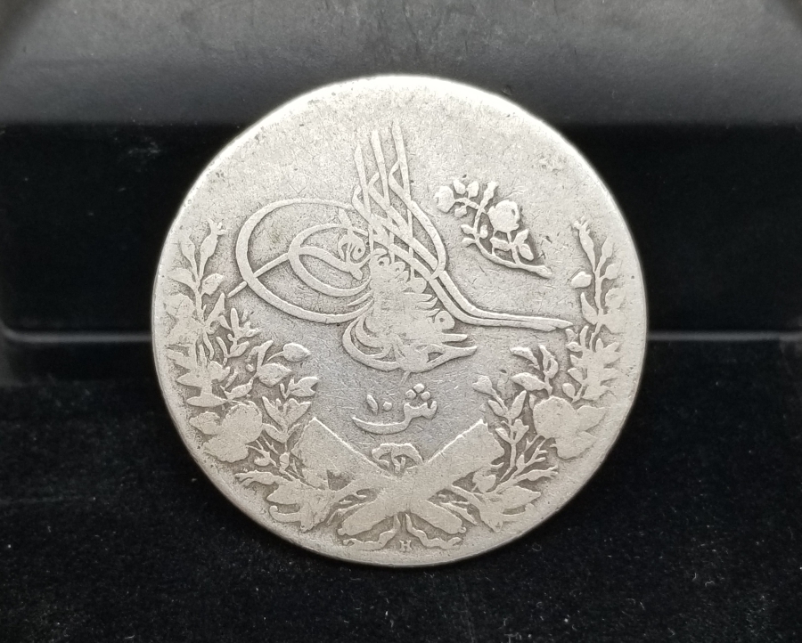 MEHMET REŞAT DÖNEMİ GÜMÜŞ MISIR 10 KURUŞ