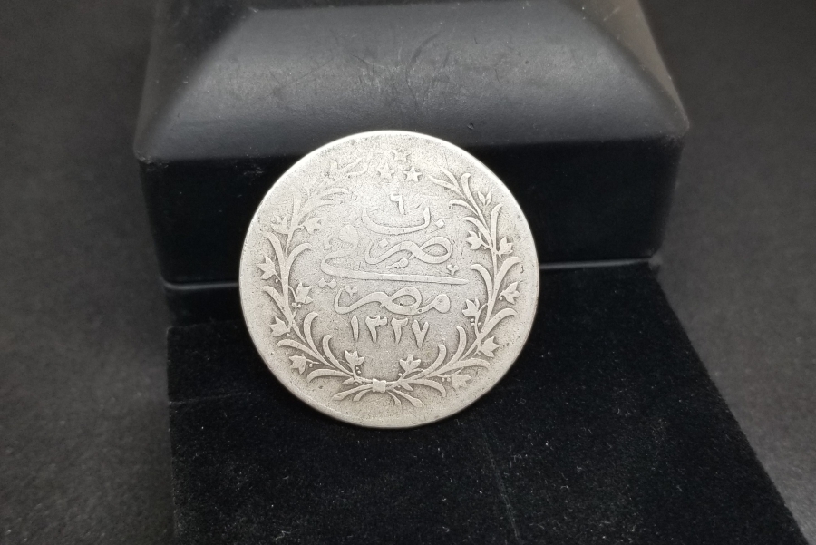 MEHMET REŞAT DÖNEMİ GÜMÜŞ MISIR 10 KURUŞ