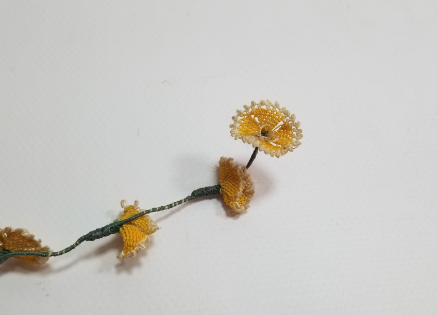 OSMANLI DÖNEMİ İĞNE OYALI KOZAK YÖRESİ NADİR GELİN ÇİÇEĞİ