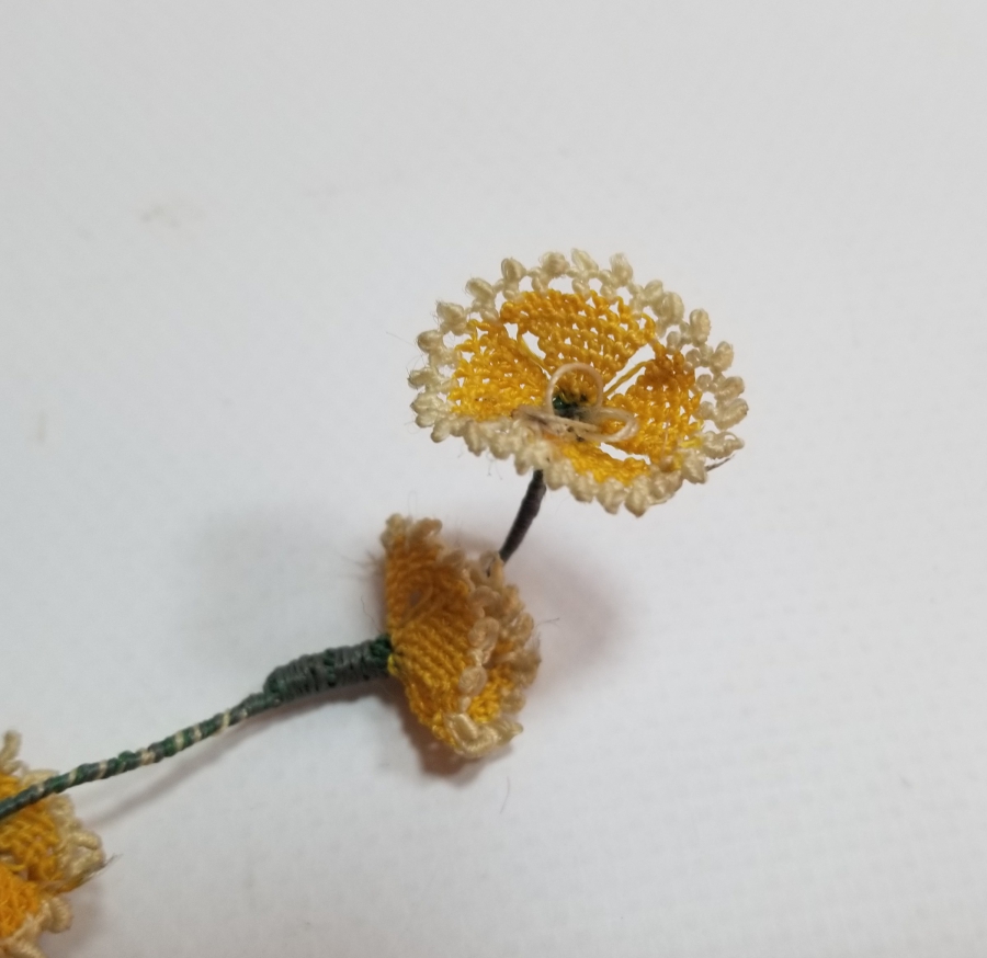 OSMANLI DÖNEMİ İĞNE OYALI KOZAK YÖRESİ NADİR GELİN ÇİÇEĞİ