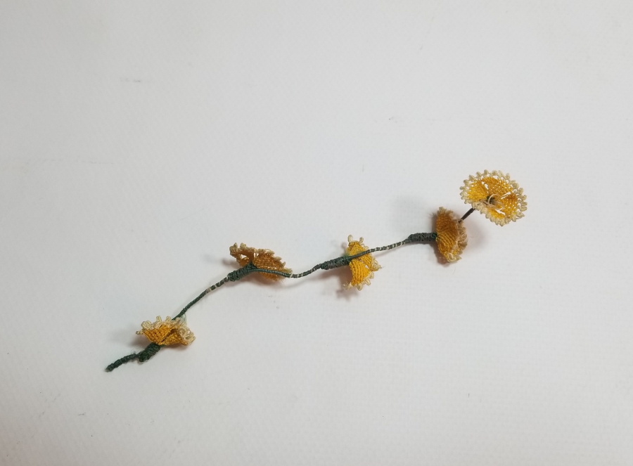 OSMANLI DÖNEMİ İĞNE OYALI KOZAK YÖRESİ NADİR GELİN ÇİÇEĞİ